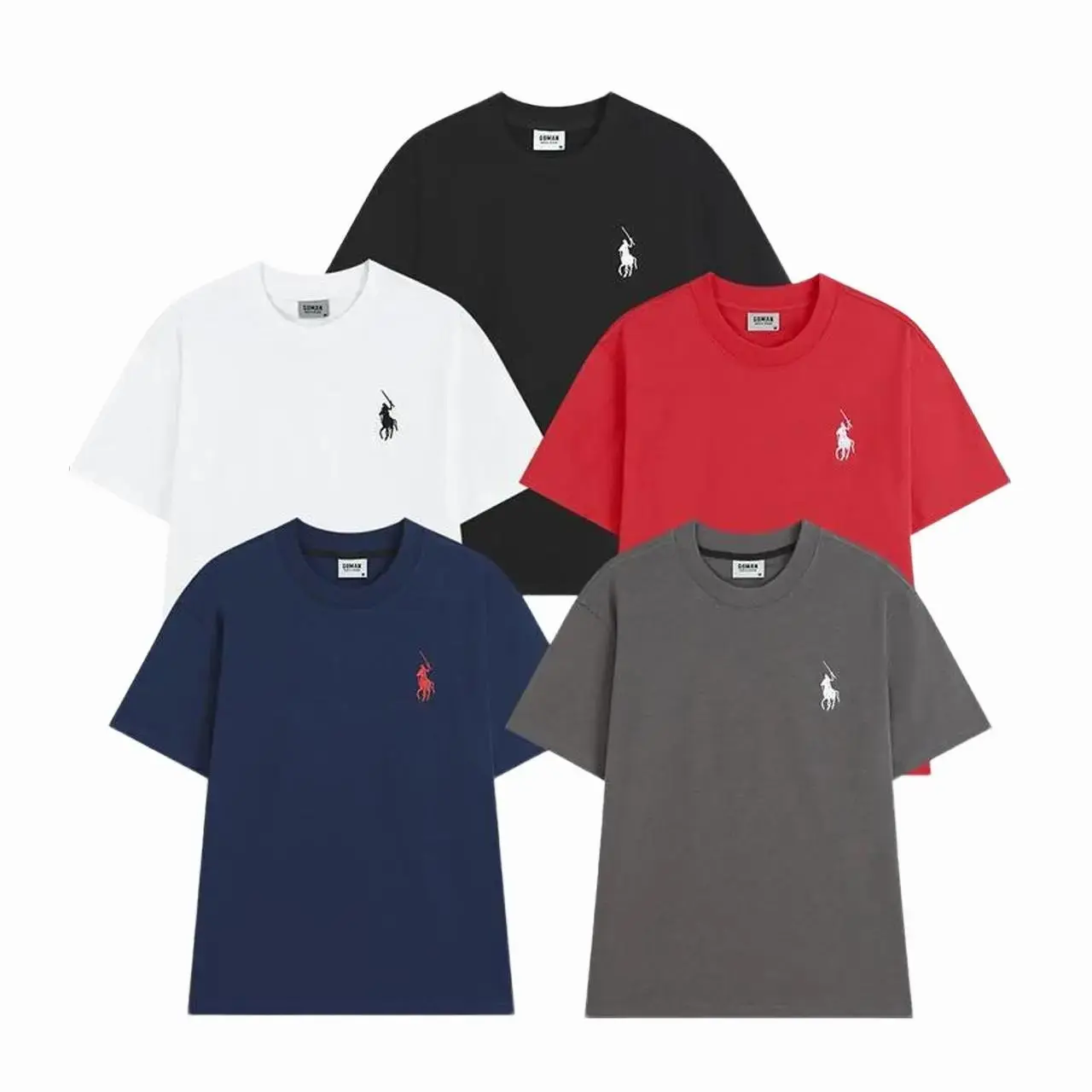 Áo Thun Cotton Nam Nữ Oversize Cotton 250gram Hình Thêu Logo Cao Cấp