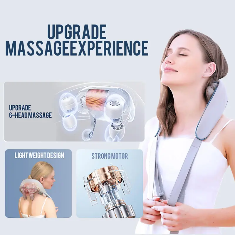 Neck Massager, 1 Count Comfort Massager for Neck, Back & Shoulder for Muscle Relaxation, Stocking Fillers Gift 3