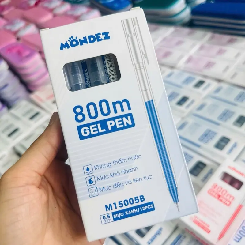 Bút kim không xoá Mondez viết là mê, đủ 4 màu: xanh, đen, tím, đỏ 6