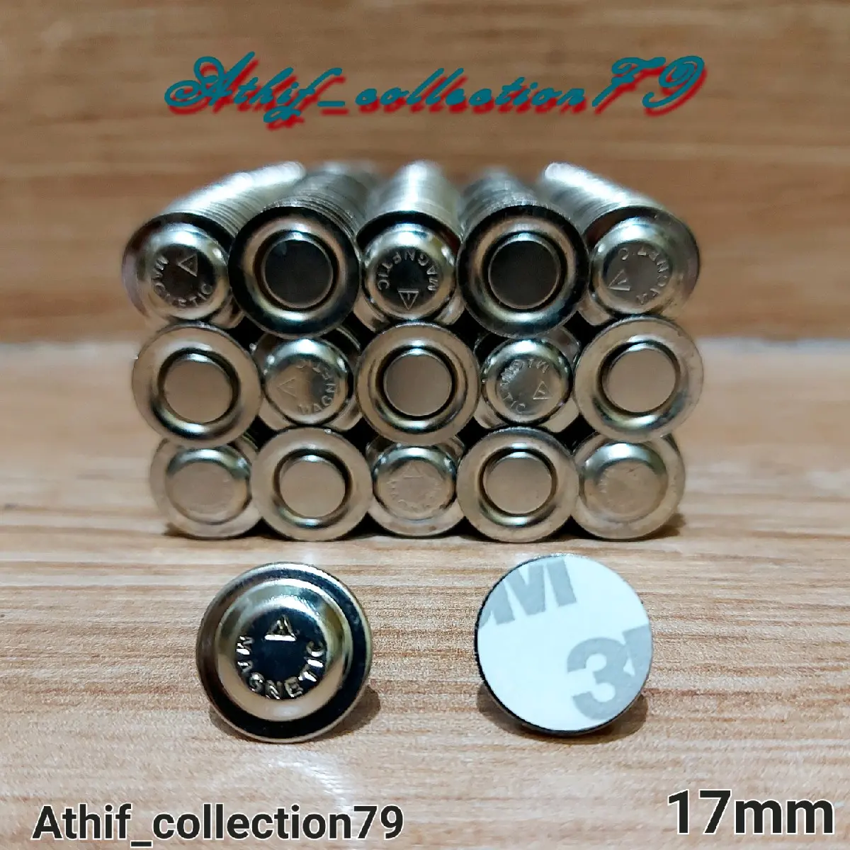 Magnet Bulat 17mm Bahan Nikel