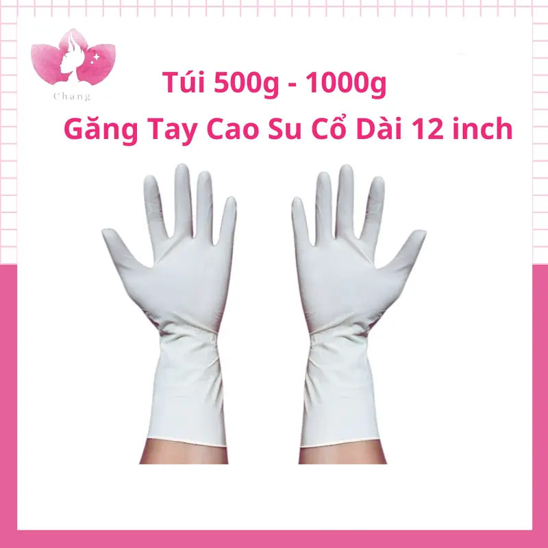 Túi Găng Tay Cao Su Cổ Dài 30cm Ôm Tay - Túi 500g - Túi 1000g - Găng Tay Cao Su Cổ Dài Co Dãn Tốt Làm Thẩm Mỹ, Vệ Sinh, Làm Vườn Đa Năng găng tay vệ sinh Rửa Bát Chống Nước 0