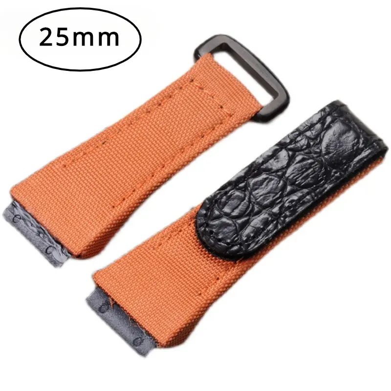 Phụ Kiện Đồng Hồ, 25mm, Dây Đeo Vải Dây Đeo Đồng Hồ Nylon MILLE Richard, Dây Đeo Đồng Hồ Nam, Đáy Bằng Da Thật, Thích Hợp Cho Nam, Thiết Kế Hình Khỉ Đeo Tay Bàn Tay Watch 0