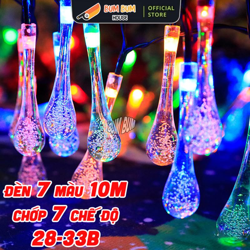  Dây Led Dài 10M Bọt Trang Trí Hình Giọt Nước 28 - 32 bóng đèn đèn trang trí bi bọt cherry ball vàng ấm và đủ màu dây đen dài trang trí tết nhà cửa đèn nháy trang trí noel giá rẻ đèn led trang trí tết 