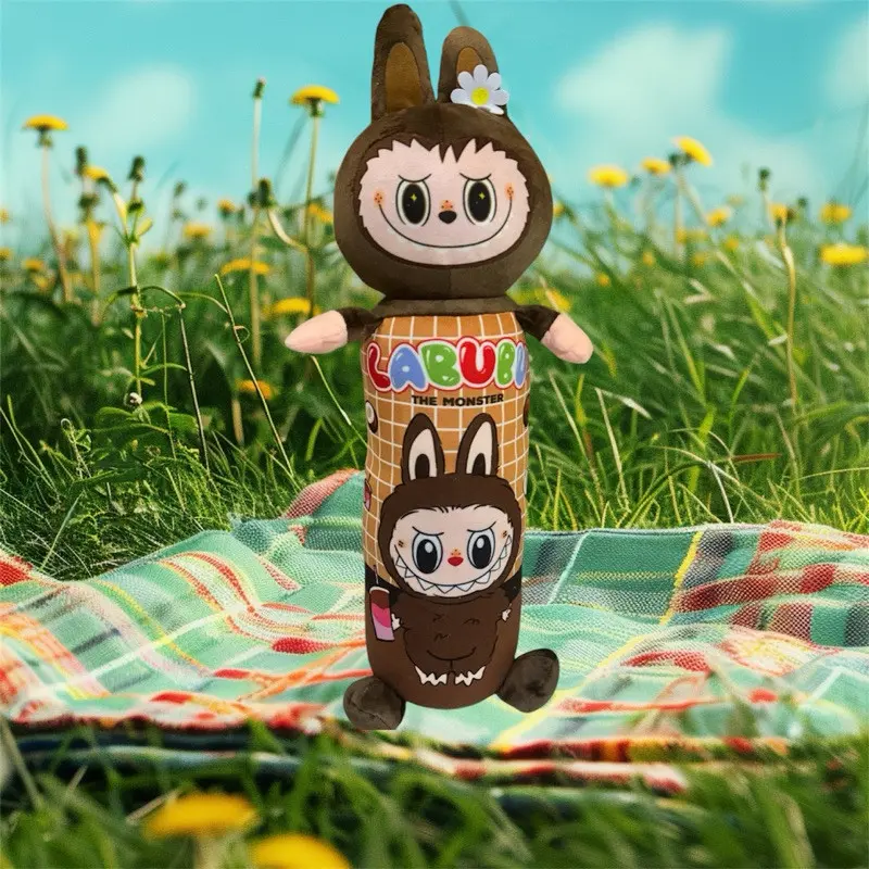 Boneka Guling Labubu The Monsters Macaroon Ukuran 50cm bahan lembut Dolls Toys 4