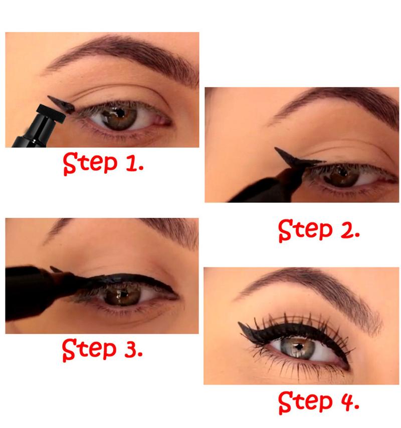 Product Introduction of Handaiyan Triangle Stamp Liquid Eyeliner | Waterproof, 24H Smudge-Proof & Quick-Dry | 2-in-1 Winged/Cat-Eye Stamp Design | Beginner-Friendly, Party/Stage Ready | TikTok Viral in Singapore #SGBeautyHack (Beauty Hack Alert!) 11