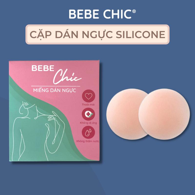 2 Miếng Dán Silicone Hình Tròn BEBE CHIC 0