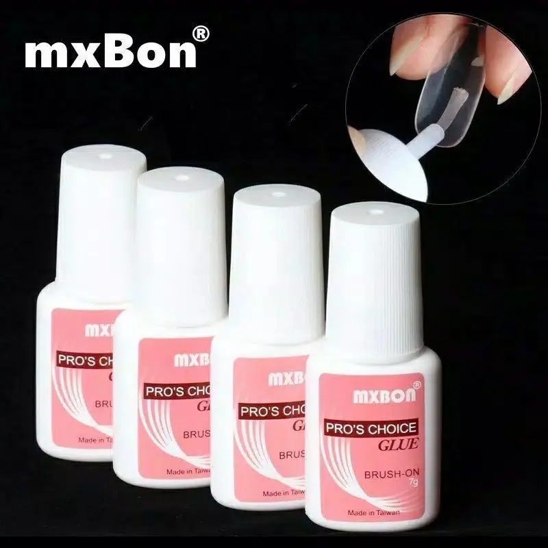 MXBON Nail Glue Lem Kuku Palsu Tahan Lama Lem Kupal Lem Aksesoris Super kuat dan tahan lama Manicure Pedicure Art Art kuku palsu dan lem 0