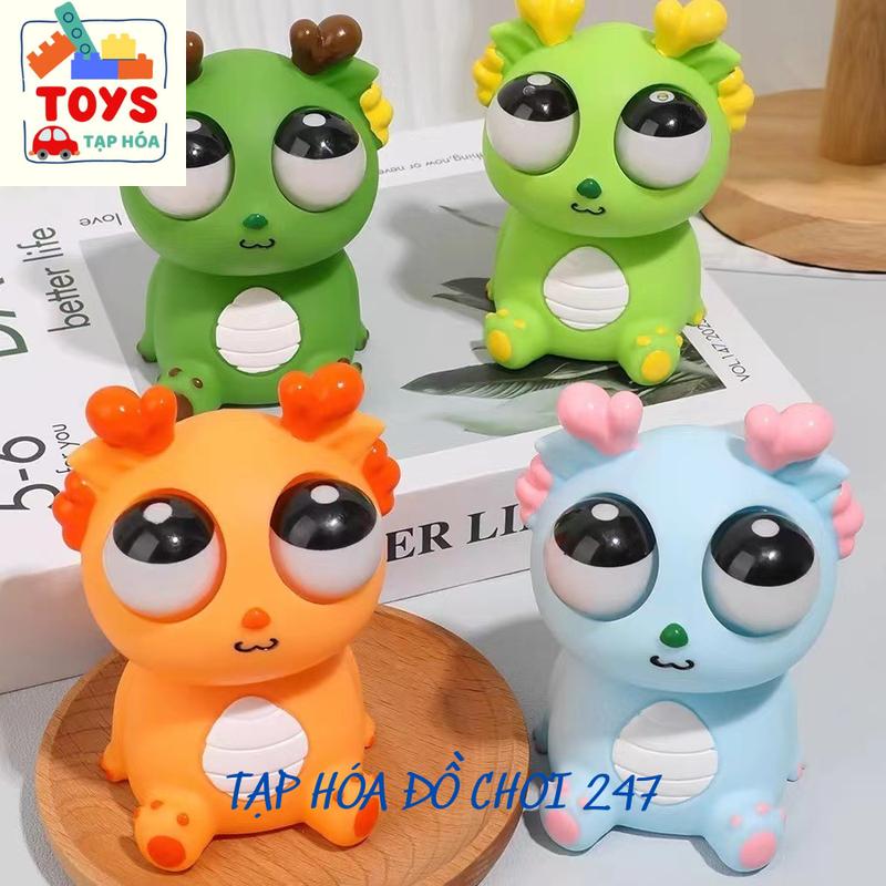 Đồ chơi xả stress Rồng mắt lồi size TO squishy gấu bông - Toy, mắt lồi nắn bóp Giảm Stress squishy  toys đồ  chơi  bóp  lòi  mắt