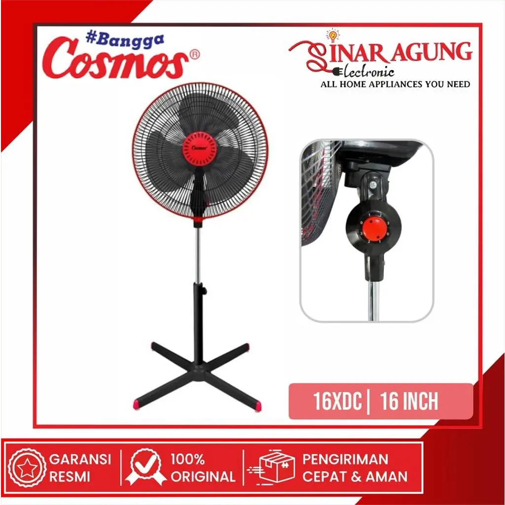 COSMOS 16XDC / 16-XDC KIPAS ANGIN BERDIRI 16 INCH - GARANSI RESMI