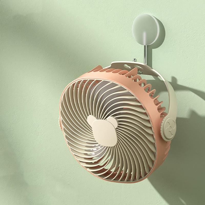 Household Wall Mounted Fan, 1 Count USB Rechargeable Cooling Fan, Multifunctional Tabletop Fan, Summer USB Fan for Home Office Bedroom Use 0