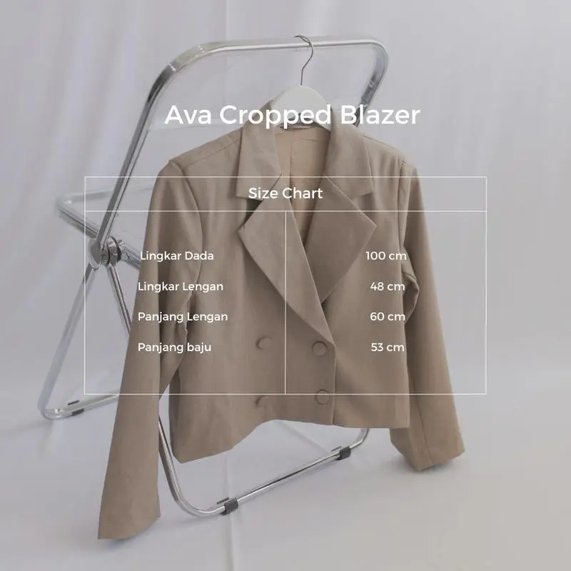 Hi.PRIMA Ava Cropped Blazer Cotton Eve Formal Wanita 7