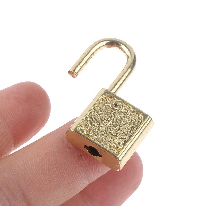 Khóa Khung Hình Chữ Nhật Khóa Phần Cứng Hành Lý Mini, Khóa Chìa Khóa, 1 Bộ, Thích Hợp Cho Du Lịch, Đám Cưới, Hộp Trang Sức, Nhật Ký, Vali, [QQQ]