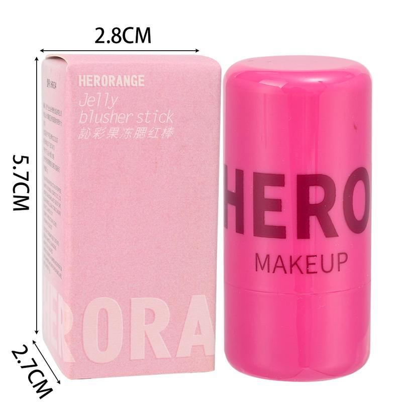 Product Introduction of 4 Colors Jelly Blush Stick Long Lasting Multi-use Cheek Lip Moisturizing Blusher Brightening Skin Makeup Cosmetics 45