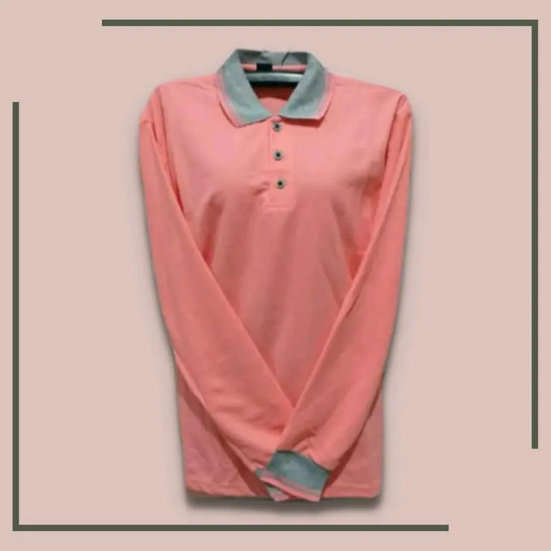 kaos berkerah lengan panjang kaos polos seragaman kaos lengan panjang 7