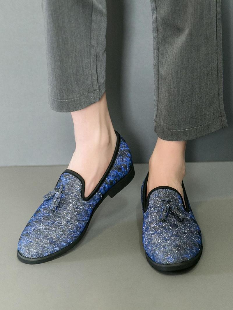 Product Introduction of Men's Slip-on Loafers, Lightweight Comfortable Loafers for Party, Daily Clothing Decor for Men, Footwear 5