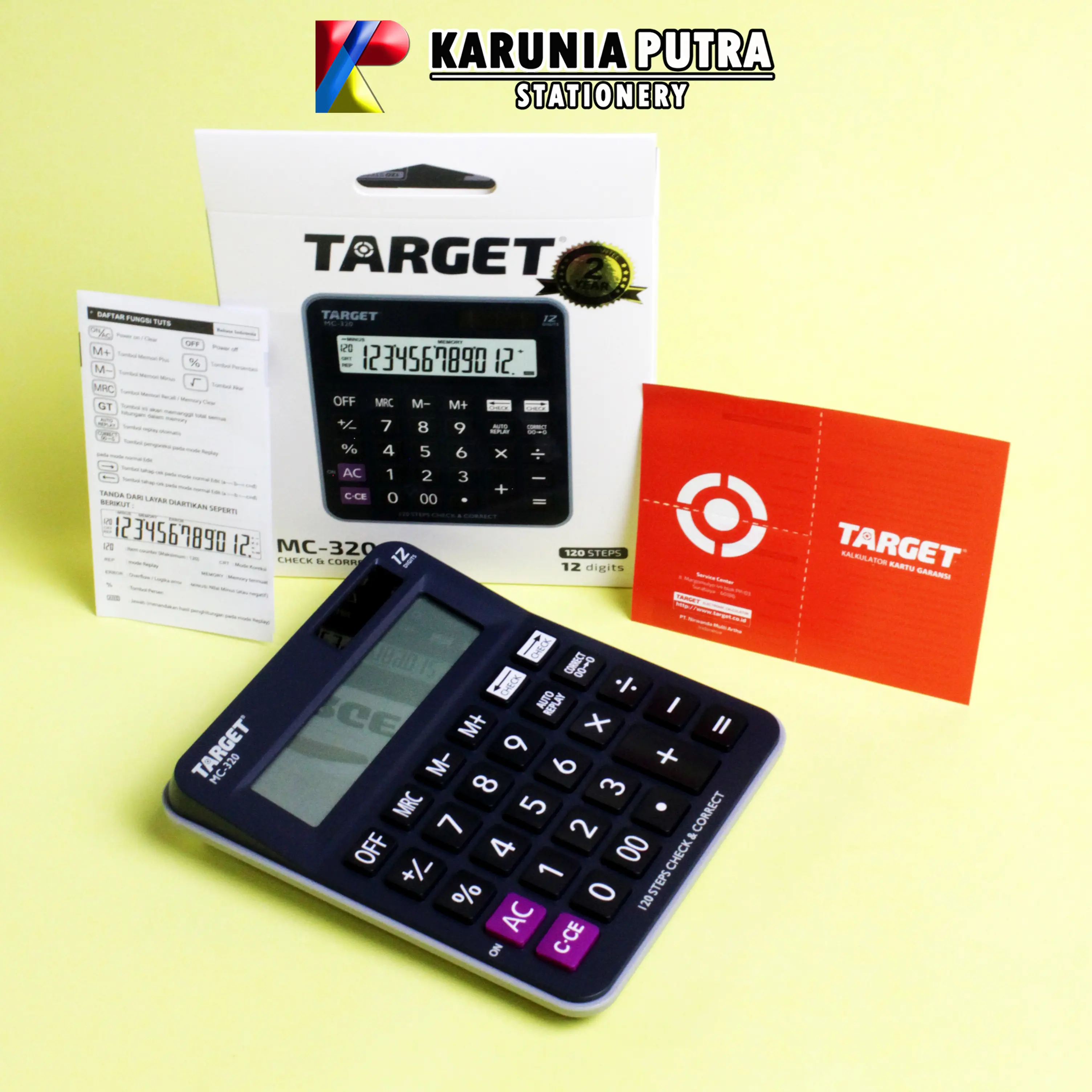 Calculator Kalkulator Target MC-320 12Digits Check Correct - Shop ...
