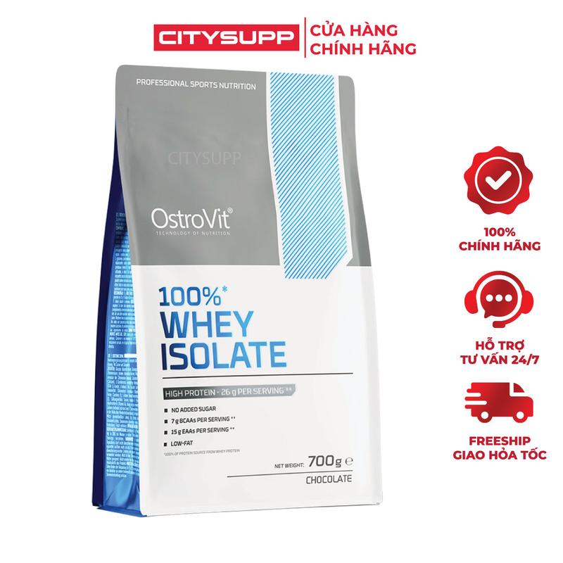 Sữa bột OstroVit Whey Protein Isolate (túi 700g) | Nhập khẩu Ba Lan | Citysupp