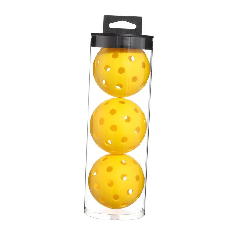 Bóng Pickleball, 3x, Linh hoạt, 74mm, Bóng Pickle chuyên nghiệp, Thích hợp cho sân ngoài trời, Dành cho người lớn, Được chấp thuận cho các giải đấu và đào tạo chơi 7