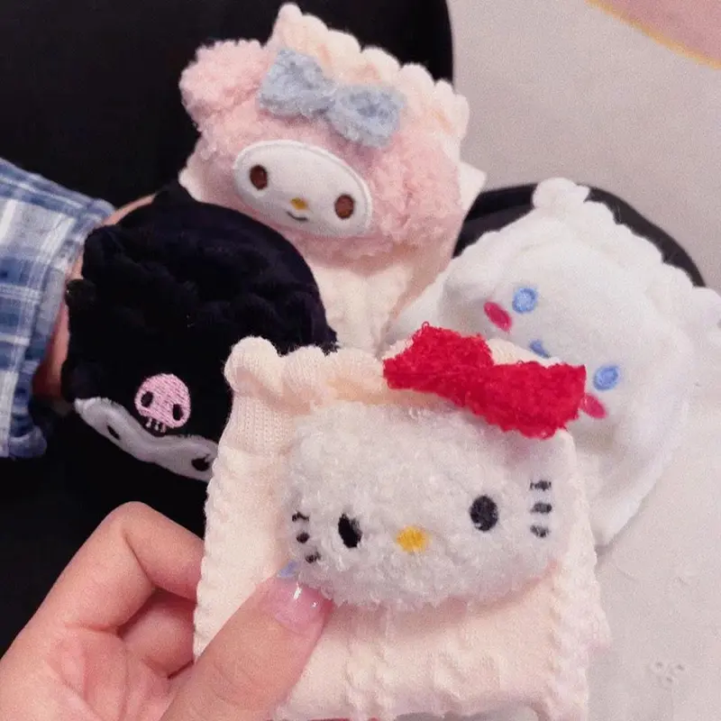 Anime Kawaii Sanrio Long Cotton Socks Cute Hello Kitty My Melody Cinnamoroll Kuromi Socks Girls Socks Autumn Winter Warm Socks
