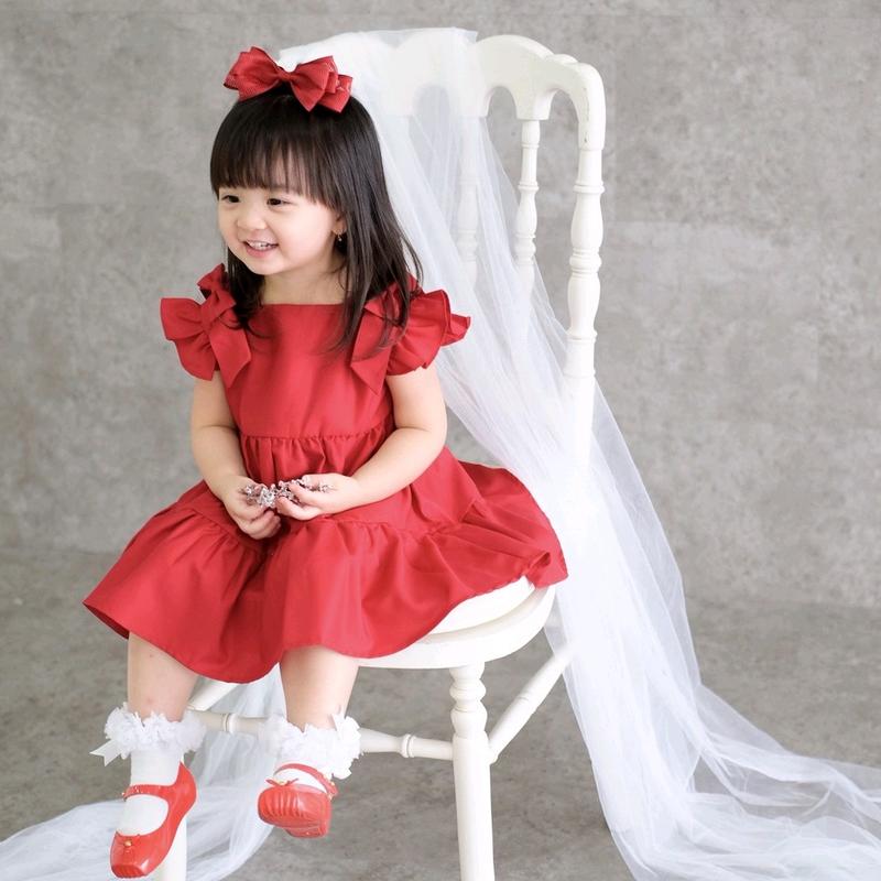 MOONJOY MARYJANE DRESS - dress baju anak perempuan casual pita ruffle ulang tahun pesta 1