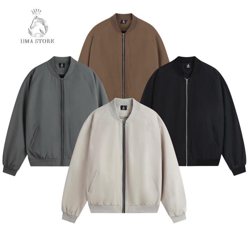 Áo khoác bomber U.M.A kaki gió hai lớp trượt nước cản gió chống tia UV menwear jacket Menswear
