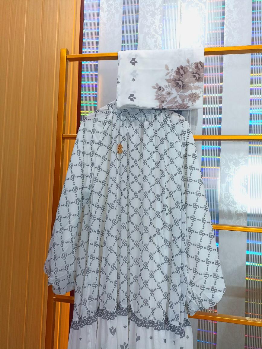 gamis ss + hijab brand original shella saukia ZF 152