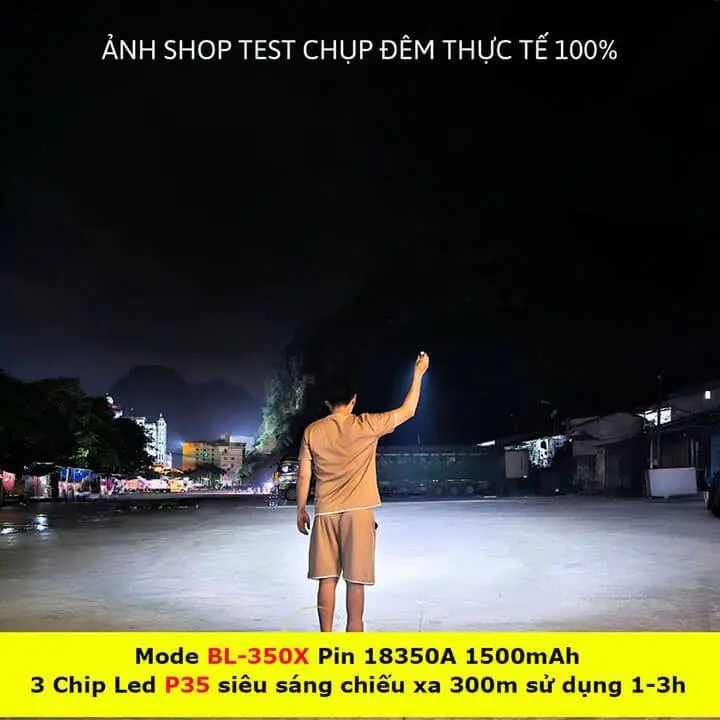 X-BALOG 350X Đèn pin cầm tay mini siêu sáng vỏ nhôm chống nước IPX7 độ sáng tối đa 2000 Đèn cầm tay 8
