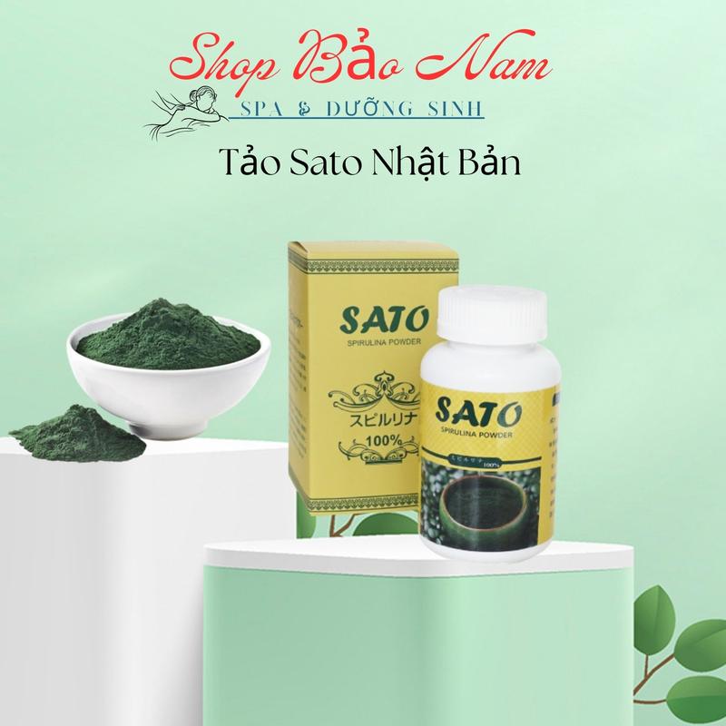 Tảo xoắn bột tảo SATO Nhật Bản chuyên dùng cho spa - Skincare Dưỡng Da Mặt Làm Đẹp Da Dưỡng Ẩm Da Đắp Mặt