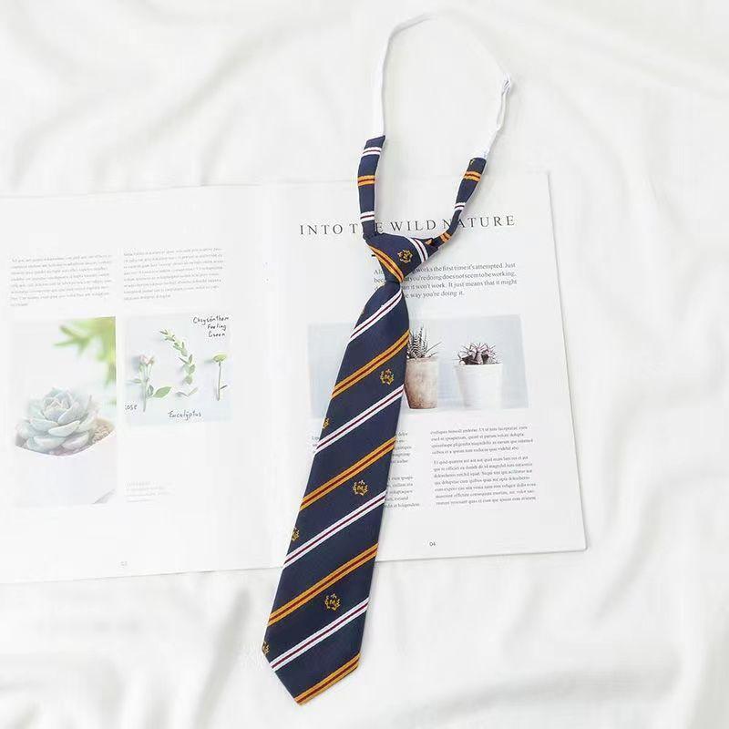 Product Introduction of Blue Tie DK Shirt Men's Casual Formal Lazy No-Knot Easy Pull College Style Bow Tie Women's Decoration 13