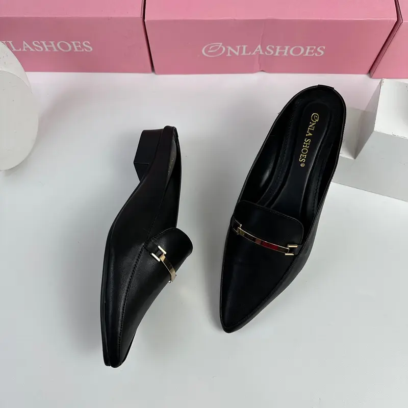 Onlashoes - Sendal Wanita Mules IssabeL Hak 3cm 5
