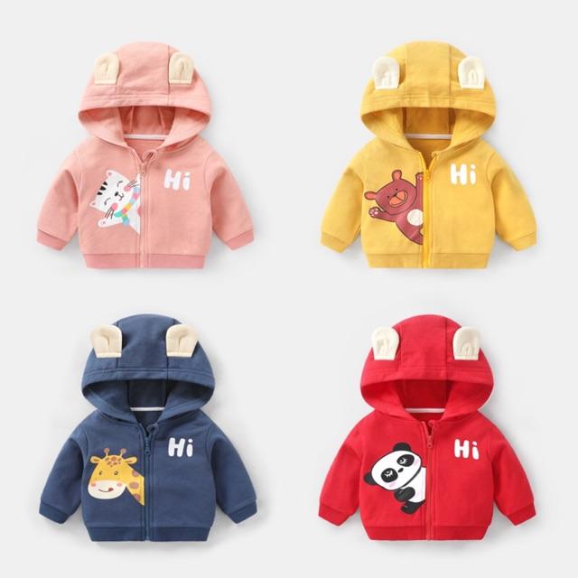 ÁO KHOÁC HIHI TAI GẤU DỄ THƯƠNG CHO BÉ