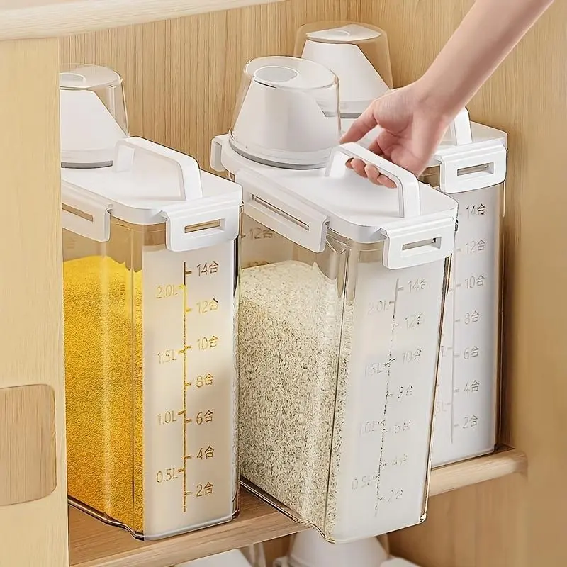 Food Storage Container, 1 Count Airtight Food Storage Box with Lid, Moisture and Leakproof Food Storage Container for Kitchen, Kitchenware