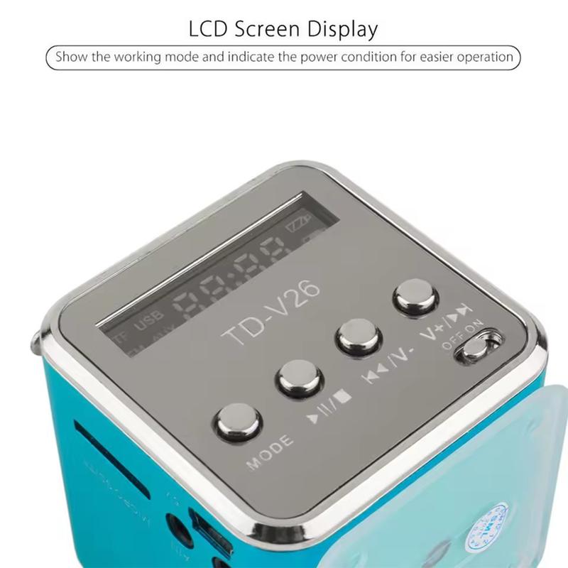 Product Introduction of Mini Radio Digital Portable Speaker With Am Fm Radio Receiver Support SD/TF Card For Mp3 Music Player 26