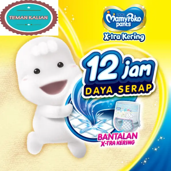 MamyPoko Pants X-tra Kering - Popok Celana All Size (S-XXL)  1 Pack - Ultra Jumbo 4