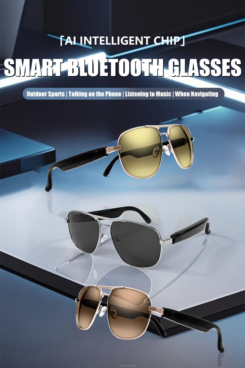 Product Introduction of Original JT-GS02 Intelligent Sunglasses AI Audio Bluetooth Smart Glasses UV400 Polarized Lens Voice Calling Outdoor Eyeglasses 6