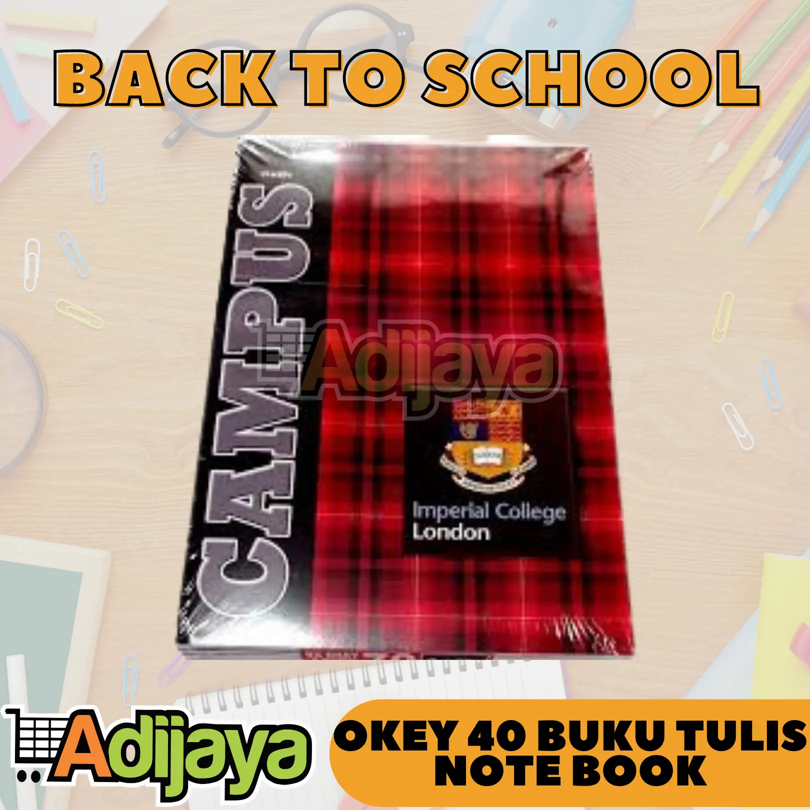 OKEY BOXY BUKU TULIS 40 LEMBAR ISI 10 BUKU