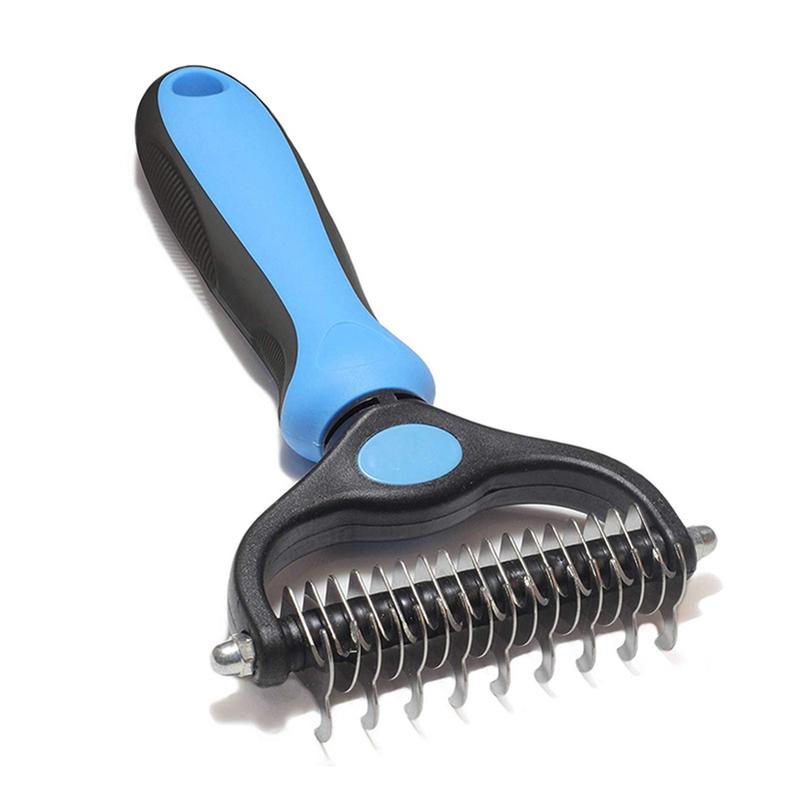 Product Introduction of Professional Pet Brush Dog Hair Remover Pet Fur Knot Cutter Puppy Cat Comb Brushes Dogs Grooming Shedding Supplies 10