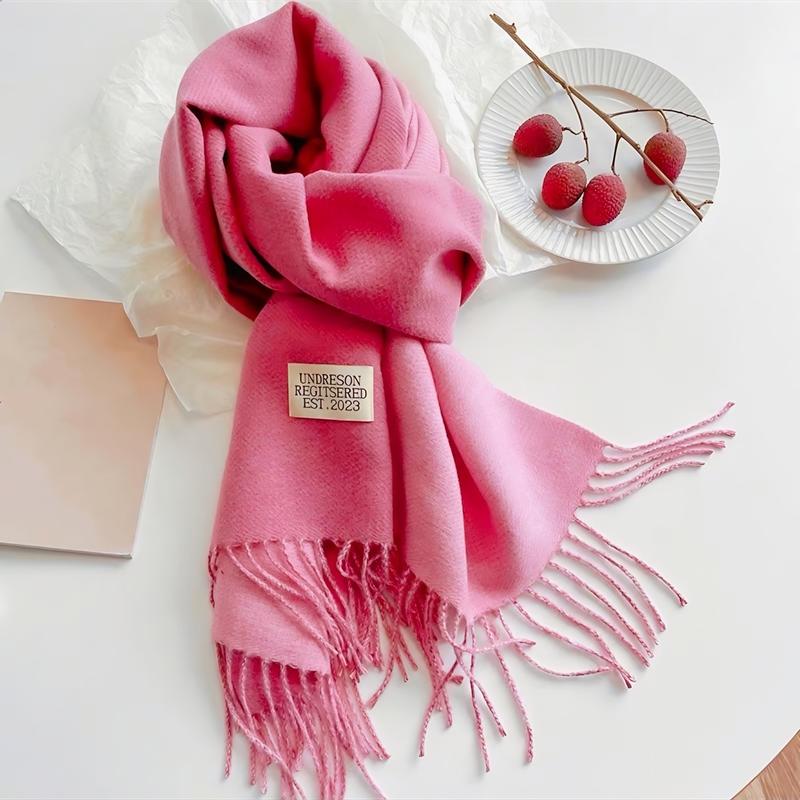 khăn choàng nỉ bông ấm áp mùa đông mẫu mới Women Quàng Cổ Choàng Cổ Sọc khăn buộc áo khăn  quang