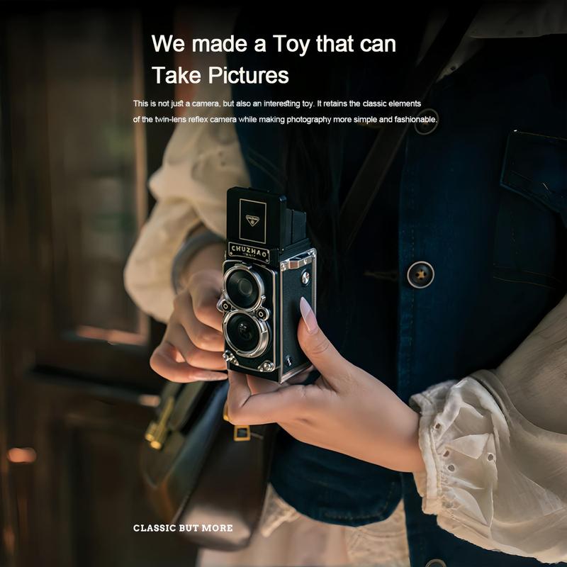 Portable Mini Digital Camera, USB Rechargeable Vintage Camera with Accessories, Point & Shoot Camera for Home & Outdoor, Portable Camera, Tech Gadgets 7