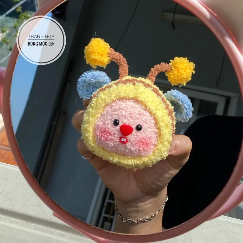Len xù xiaoke, len xù baby 50g móc Loopy, móc thú, làm mũ, làm khăn… 4