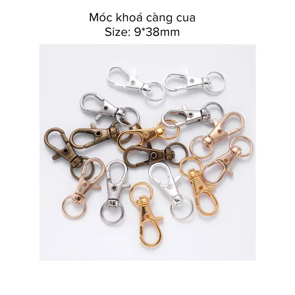 Móc khóa càng cua làm móc khóa - 1 cái Women Móc Khoá Móc Chìa Khoá Handmade