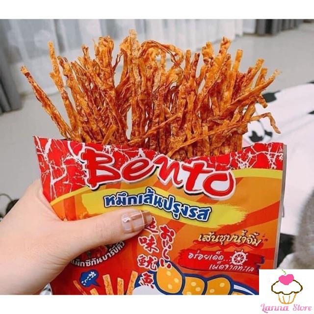 MỰC BENTO SỢI SỐT CAY GÓI 24G THÁI LAN Snack Ăn Vặt Food