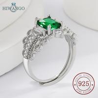 Gambar HIWANGO Cincin Zircon Hijau Perak 925 Fashion Wanita - hijau, Dapat disesuaikan dari HIWANGO Kab. Gresik 3 Tokopedia