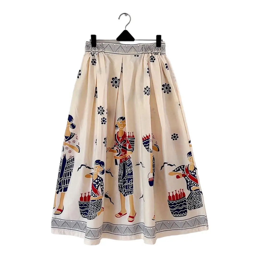 Rok Batik Payung 7/8 Panjang 80cm Motif Simbok Jamu Bahan Katun Halus Solo
