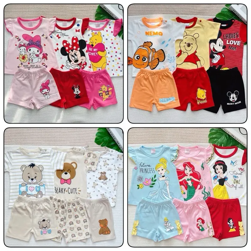 ชุดเซ็ตเสื้อ+กางเกงสำหรับเด็กโต 6-24 เดือน