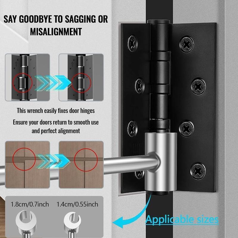 Adjustable Hinge Hole Opener, 14-19mm Hinge Repair Tool, Manual Tool, Universal Hand Tool for Home & Office Use 5