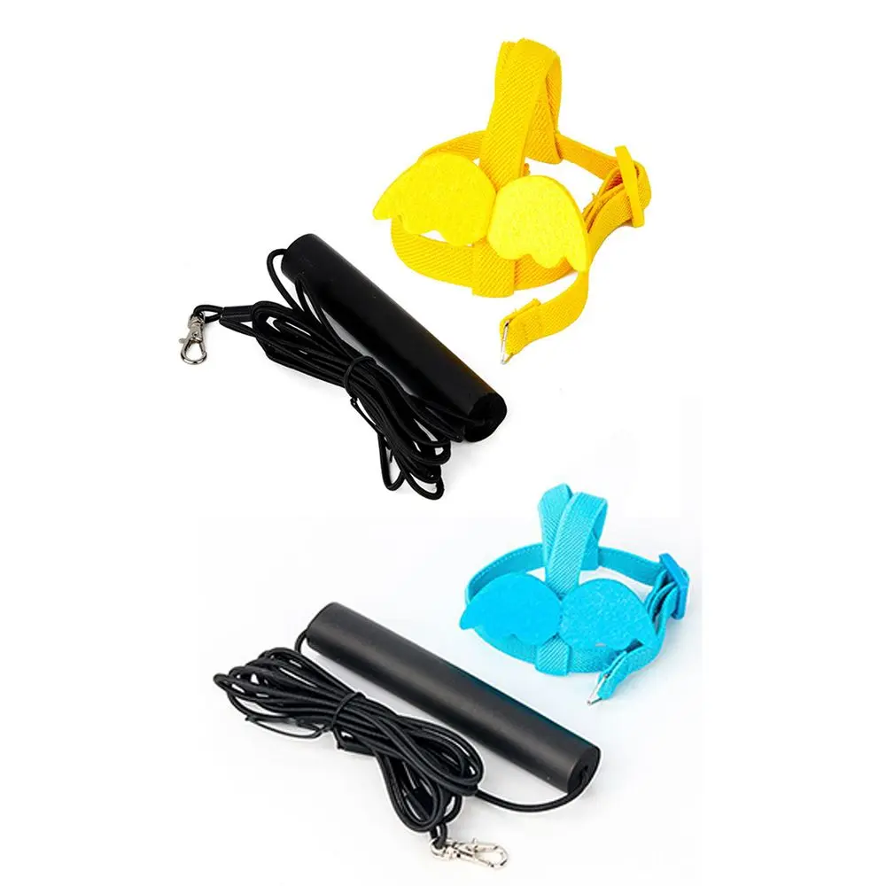 2PCS Budgie Rope With Wing For Small Medium Birds Adjustable Outdoor Flight Training Rope Bite Bird Traction Belt Bird Harness Bird Nylon