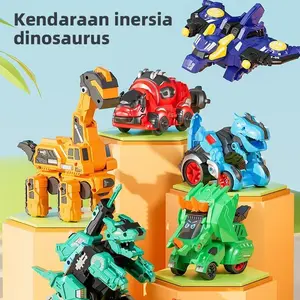 Habibi Mainan Mobil Inersia Transformasi Dinosaurus Tyrannosaurus Anak Laki-laki  Berubah Bentuk Meluncur Toy hotwheels in miniatur  vespa  klasik miniatur  motor