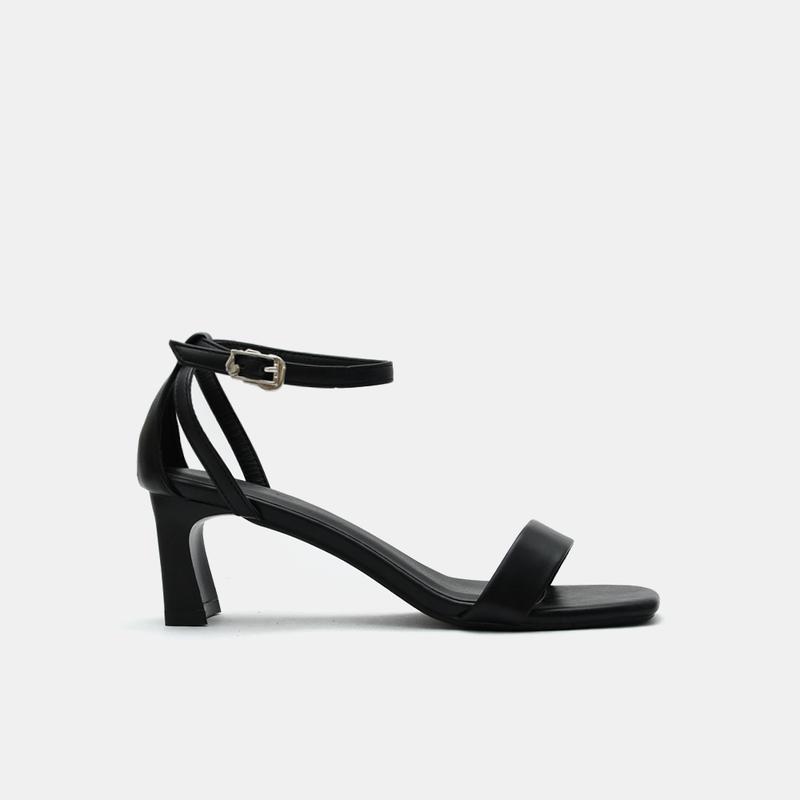Giày sandal cao gót nữ 5p đế vuông mũi vuông BQ Gi H92 1