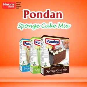 Pondan sponge cake mix semua rasa 400 gram Bubuk Tepung pondan  sponge cake | Halal | Cod